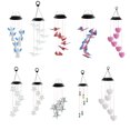 thumbnail image 2 of justharion Solar String Light Color Changing Wind Chime Lamp LED Outdoor Decorative Hanging Light, Five-Pointed Star, Clear, 2 of 7