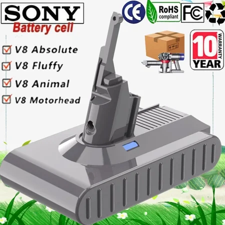 NEW 21.6V Li-ion Battery For Dyson V8 Absolute SV10 Animal Fluffy Vacuum Cleaner