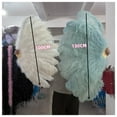 thumbnail image 3 of 2 Size Retro Large Ostrich Feather Fan Red Dance Fans Party Wedding Stage Show Props 13Bones, 3 of 6