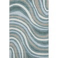 thumbnail image 2 of Addison Rugs Mayfield Premium Machine Washable Transitional Stripes Teal Rectangle Rug, 10' x 14', 2 of 8