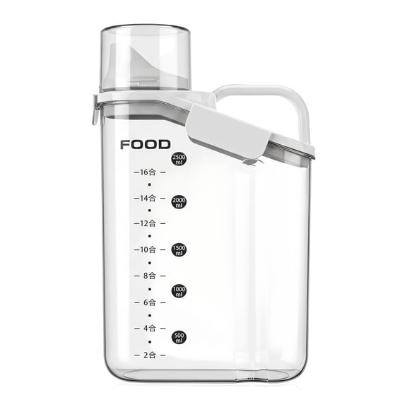 Unfmouf Cereal Storage Container, Large Plastic Dispenser with Spout and Cup – Sealed Fresh for Snacks, Grains, Rice, BPA Free, 1 Piece