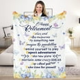 thumbnail image 1 of For Women, Soft Flannel Happy Retirement Blanket, Fluffy Plush Retired Throw, 1 of 7