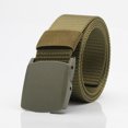 thumbnail image 1 of Cinturón táctico para exteriores para hombres y mujeres, cinturón de nailon para entrenamiento militar para estudiantes, cinturón de lona con hebilla de plástico transpirable, 1 of 6