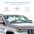 thumbnail image 4 of YFYANG Front Windshield Sun Shade, Tropical Green Foliage Foldable Car Visor for Cars, Trucks, SUVs, Medium, 4 of 9