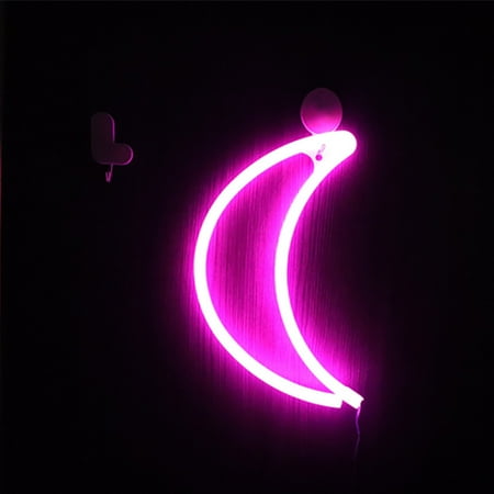 

Medcursor Cute Children s Gift moon Night Light LED Moon Neon Light Decoration Light