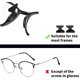 thumbnail image 4 of 12 pares de almohadillas para orejas transparentes para la nariz de lentes, almohadillas para orejas adhesivas de silicona para anteojos de sol antideslizantes para lentes de sol (negro), 4 of 4