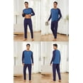 thumbnail image 6 of Mens Long Sleeve Pajama Set Men's Cotton Pajamas 2 Pieces Mens Warm Pajamas Set Long Sleeve and Pants Loungewear Set for Men, L-XXL, 6 of 12