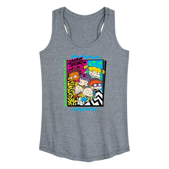 Rugrats - 90's Style Character Collage -Women's Racerback Tank Top