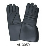 Angle View: Men's Boys Fashion X Large Size Motorcycle Padded Leather Bike Riding Gloves With PVC Cuff