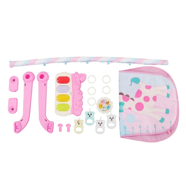 Infant Kick Play Piano Mat, Baby Activity Gym Mat Bright Color With Musical Toys For Playing For Toddlers