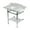 Marble White / Polished Chrome, variant on Kingston Brass LMS36MBB7 Pemberton 36" Carrara Marble Console Sink with Brass Legs and Shelf (8-Inch, 3-Hole), Carrara Marble White/Brushed Brass