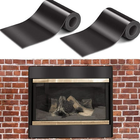 LOLIPPYY 2Pcs Chimney Flue Cover Black Prevent Heat Loss and Block Cold Air for Indoor Fireplace