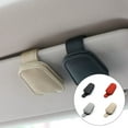 thumbnail image 3 of Riwesomey Funda de cuero para gafas de coche con clip para gafas de sol, soporte interior para camión, color gris Type3 NO3 Riwesomey VI015527-03, 3 of 6