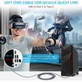 thumbnail image 3 of Link Cable for Meta Quest 3, 16FT USB 3.0 to Type-C Cable Accessories Compatible with Quest 2/Pro, PICO4/Pro, High Speed Data Transfer and Fast Charging for VR Headset and Gaming PC, 3 of 8