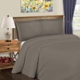 thumbnail image 2 of Cotton Rich 600 Thread Count Solid Duvet Cover Set  Twin-Grey, 2 of 4