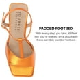thumbnail image 5 of Journee Collection Womens Parson Metallic Vegan Leather Platform Sandals, 5 of 7