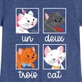 thumbnail image 3 of Disney Classics - Cats & Dogs - Un Deux Trois Cat - Toddler And Youth Girls Short Sleeve Graphic T-Shirt, 3 of 5