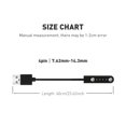 thumbnail image 3 of CNKOO Smart Watch Magnetic Fast Charging Cable - USB to 4-pin Connector  Compact and Durable  Perfect for Travelers  Black  23.62inch Wire Length  Magnetic Design. Available in 7.62-14.3m, 3 of 7