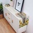thumbnail image 5 of Table Runner Dresser Scarves 72 Inch Long, Retro Farm Elephannt Sunflowers Linen Dining Table Runners Shabby Wooden Planks Tabletop Scarf for Wedding Holiday Party Kitchen, 5 of 7