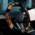 thumbnail image 6 of Owl 14.5 Inch Printing PVC Leather Steering Wheel Cover Auto Accessories, 6 of 6