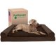 thumbnail image 1 of Furhaven Cama de gel refrescante para perros grandes con refuerzos extraíbles y funda lavable, para perros de hasta 125 libras - Sofá de felpa y gamuza - Espresso, Jumbo Plus/XXL, 1 of 5