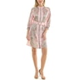 thumbnail image 2 of Nanette Nanette Lepore Womens Long Sleeve Tie Waist Mirror Print Mini Dress, 2 of 6