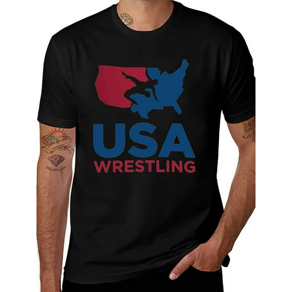 wrestling Shirts Graphic Shirt,Men's Women's T-Shirts Crew Neck Cotton T-Shirts Classic Basic Tees