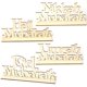 thumbnail image 1 of Letras de madera CHAO Eid Al-fitr adornos artesanales creativos 4 piezas, 1 of 5