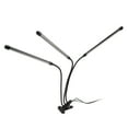 3 Head Clip Plant Light Full Spectrum Red White Warm Light 10 Level Dimmable USB LED Plant