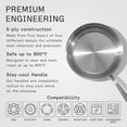 thumbnail image 2 of Made in Italy, 5-layer stainless steel composite professional frying pan, induction compatible, 10-inch, 2 of 5