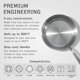 thumbnail image 2 of Stainless Steel 5 Ply Stainless Clad Professional Frying Pan Crafted in Italy Induction Compatible 10-Inch, 2 of 5