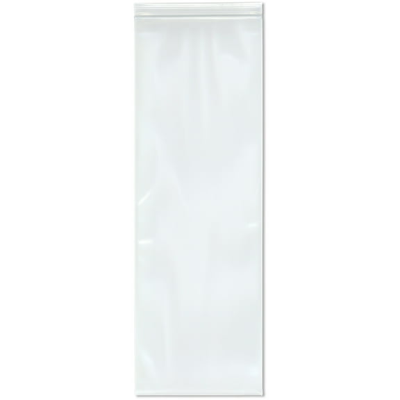 Plymor 6" x 18" (Pack of 50), 6 Mil Industrial Duty Zipper Reclosable Plastic Bags