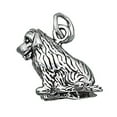 thumbnail image 1 of Sterling Silver 16" 1.2mm Box Chain 3D Newfoundland Dog Breed Pendant Necklace, 1 of 2