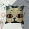 thumbnail image 2 of PHYHOO Halloween Pillow Covers  Halloween Ghost Cat Pillowcase Holiday Farmhouse Throw Pillows Indoor Outdoor Couch Cushion Case for Home Sofa Decor, 2 of 5