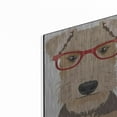 thumbnail image 2 of Luxe Metal Art 'Airedale Terrier Wearing Hipster Glasses' by Olga and Alexey Drozdov, Metal Wall Art, 12"x16", 2 of 7