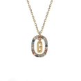 thumbnail image 1 of Collar con letra Az en plata de ley S925 - Código de modelo G: 13681 G, 1 of 4