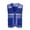 Blue, variant on Wenini Unisex Vest Zip Lightweight Mesh Reflective V Neck Sleeveless Breathable Fishing Travel Hiking Casual Work Safety Vest, Black 3XL