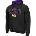 thumbnail image 2 of Men's Colosseum Black LSU Tigers Big & Tall Arch & Logo 2.0 Pullover Hoodie, 2 of 3