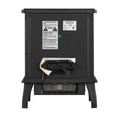 thumbnail image 3 of ClassicFlame 17.5"W Infrared Quartz Electric Stove Heater, Black, 3 of 11