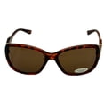thumbnail image 2 of Ellen Tracy Womens Sunglass ET 551 1 Demi Plastic Rectangle Brown, 2 of 6