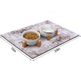 thumbnail image 2 of Absorbent Dog Bowl Mat, 12"x20" Modern Abstract Dog Food Mat, Cat Food Mat for Protect Floors, Waterproof Cute Pet Food Mat with Non-Slip Rubber, Pet Feeding Mat, 2 of 5