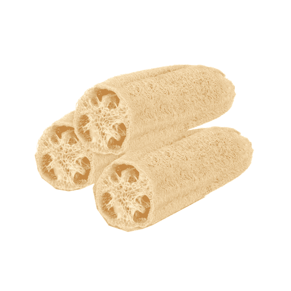 3Pcs Multi-Purpose Loofah Sponge,Natural Exfoliating Bath Sponge,Rich Foam, Natural and Healthy,Ideal for Beauty Skin Care Shower Dishwashing