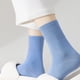 thumbnail image 5 of Calcetines de algodón de tubo medio finos de verano para mujer, calcetines sin hueso para mujer, 5 of 5