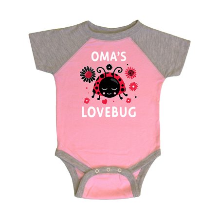 

Inktastic Valentine s Day Oma s Lovebug Gift Baby Boy or Baby Girl Bodysuit