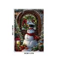 thumbnail image 3 of Christmas Garden Flag Double Sided Printed Festive Yard Banner Linen Outdoor Holiday Decoration for Patio, 3 of 6