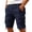 Dark Blue&220420Y, variant on Cargo Short Men Button Camo Shorts Men Big and Tall Breathable Outdoor Athletic Sports Men Bermuda Shorts with Pockets No Belt Purple L