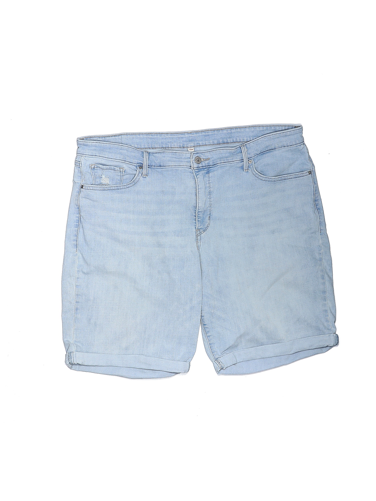 Plus Denim Shorts 