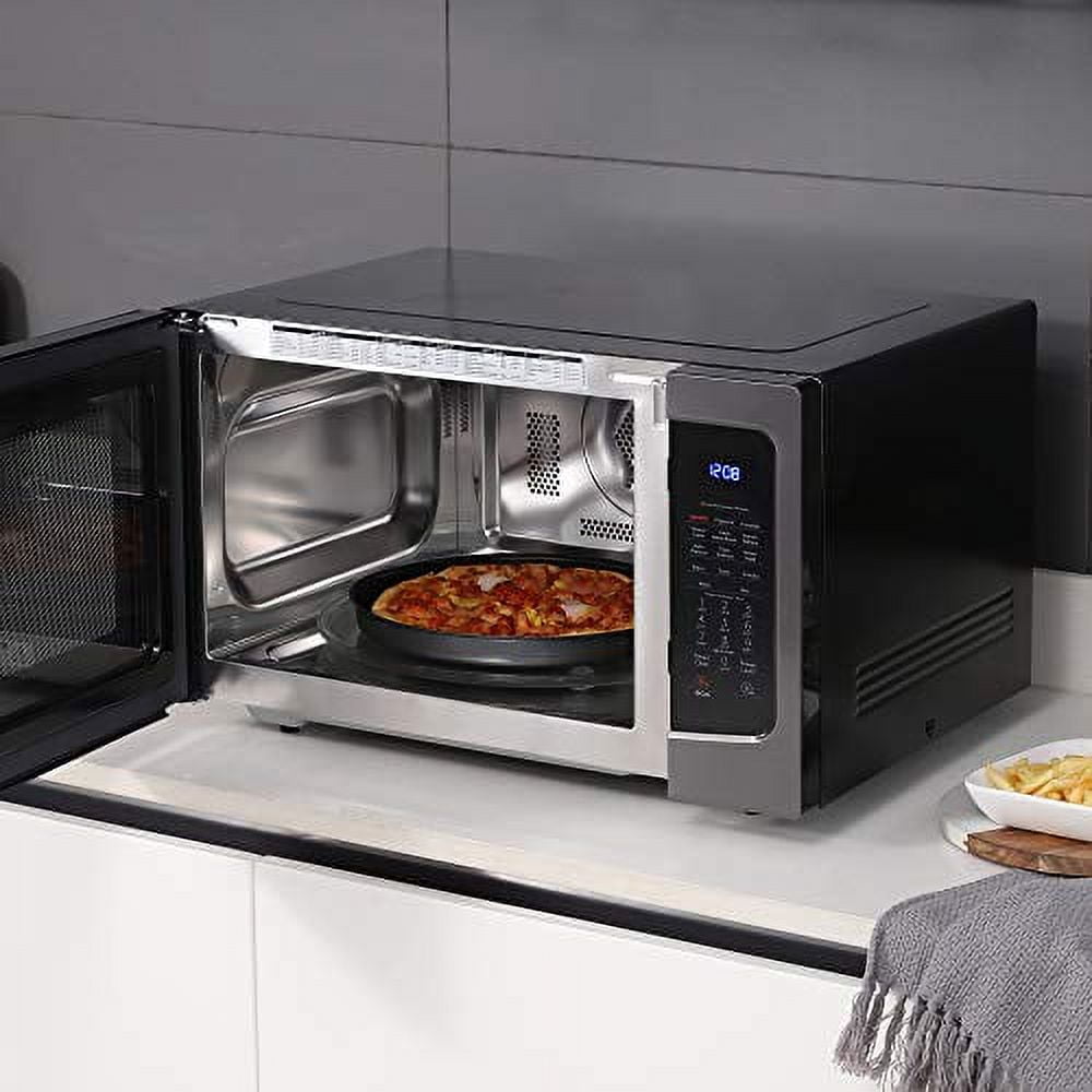 Toshiba 1.5 cu. ft., 1000 Watts Multi-Functional Microwave Oven, Smart Sensor, ML-EC42P(BS), Black Stainless Steel