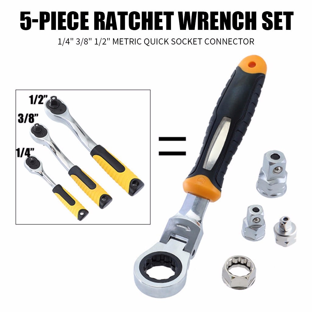 5pcs 3/8" Socket Retainer Ring for 1/2" or 3/8" Impact Wrenches- 1/2" and 5 