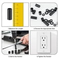 thumbnail image 4 of Nylon Spacers, Plastic Spacers Washers Assortment Kit, 345 Pcs Electrical Outlet Screw Spacers, M3 Black Round Spacer, 4 of 5